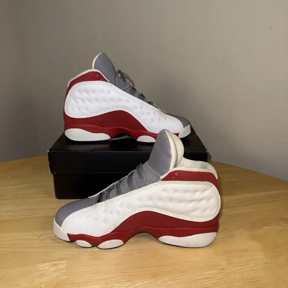 2014 Air Jordan 13 Retro Grey Toe Sz 5Y / 6.5 Women OG BOX 2014 Worn Once